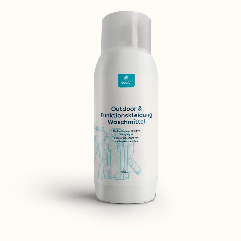 eco:fy Waschmittel für Outdoor- & Funktionskleidung Spezialwaschmittel (1-St. Entfernt Wasser anziehenden Schmutz und Waschmittelrückstände)