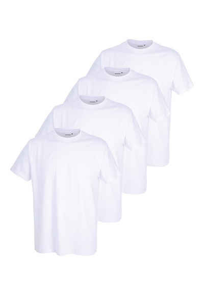 GÖTZBURG Unterziehshirt GÖTZBURG Herren Unterhemd weiß uni 4er Pack (4-St)