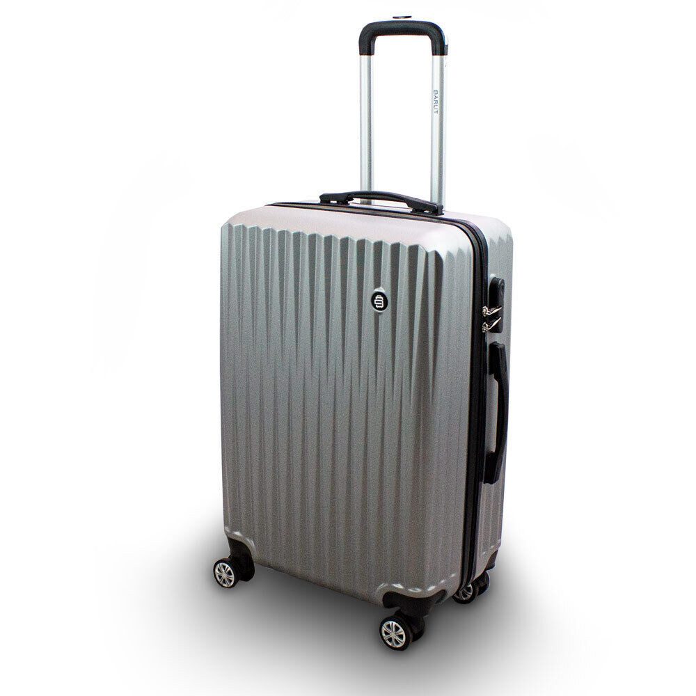 Hartschalen-Trolley Barut Reisekoffer L Modell General Silber