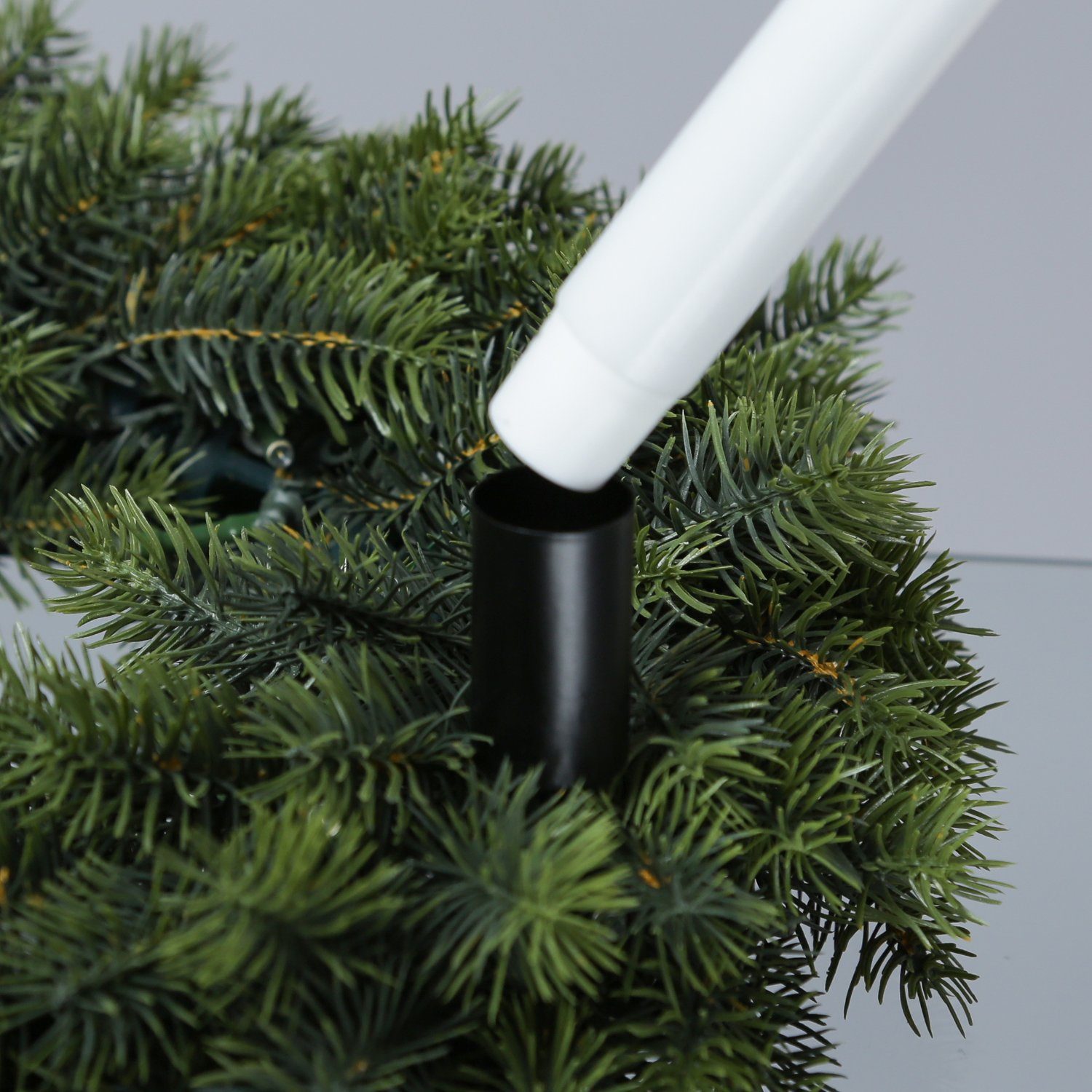 MARELIDA Kerzenhalter Stabkerzenhalter für Adventskranz Gesteck ohne Dorn Kerzenpick 4St (4 St)