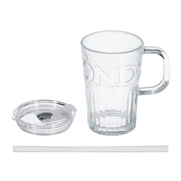 relaxdays Gläser-Set Trinkgläser im 10er Set mit Henkel, Glas, Transparent