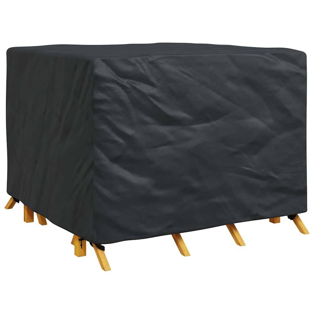 vidaXL Gartenmöbel-Schutzhülle Möbelbezug Schwarz 135 x 135 x 90 cm 210D Oxford Stoff (1-St) – Bild 3 von 5