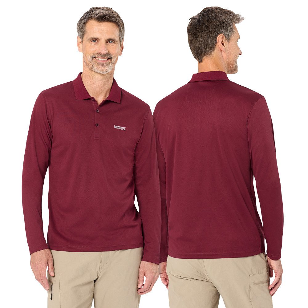 Regatta Professional Langarm-Poloshirt (Set, 3er-Pack) Hervorragender Feuchtigkeitstransport