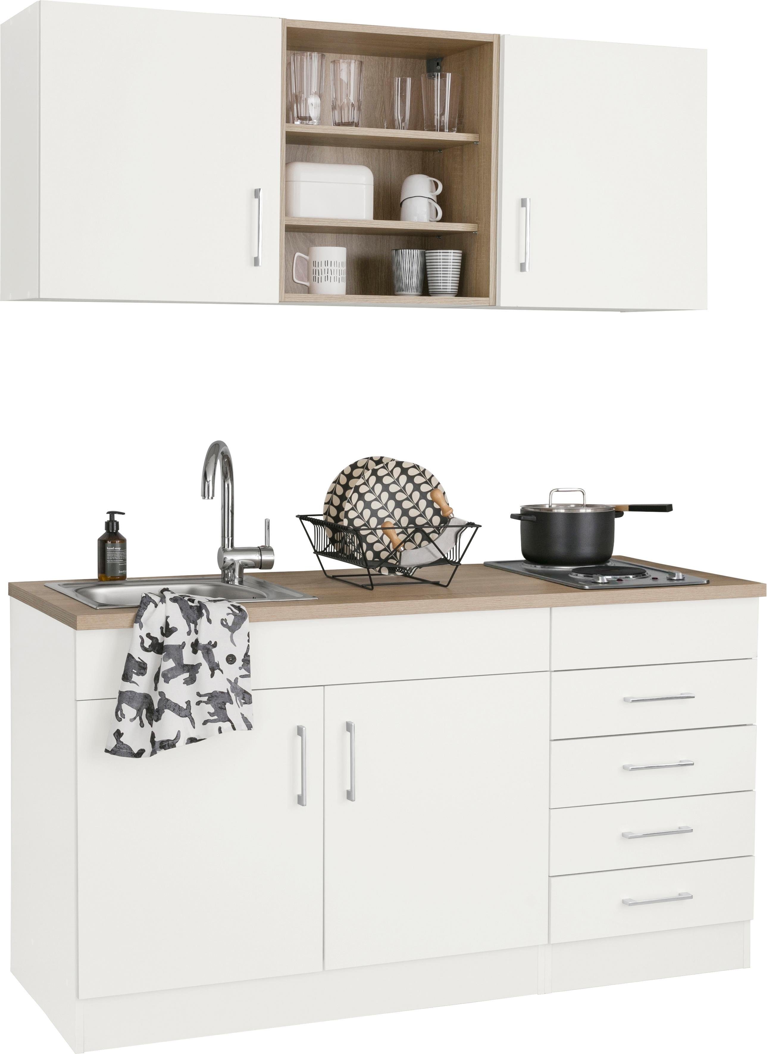 KOCHSTATION Pantryküche KS-Mali, Breite 150 cm, wahlweise mit E-Geräten günstig online kaufen