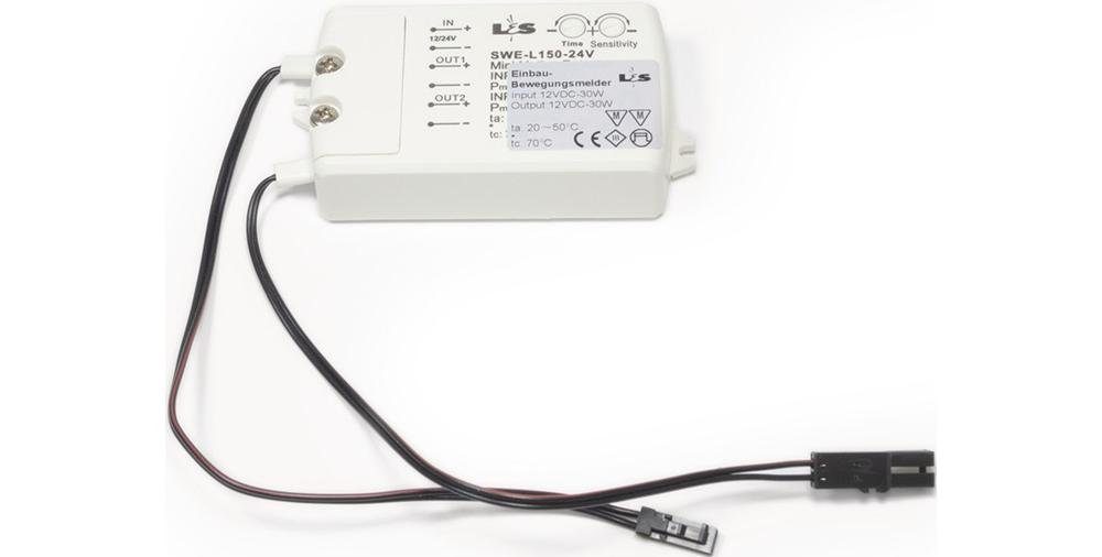 L&S Möbelbeschlag LED Sensor Microwave 12 V (24 V) 36 W (72 W) weiß