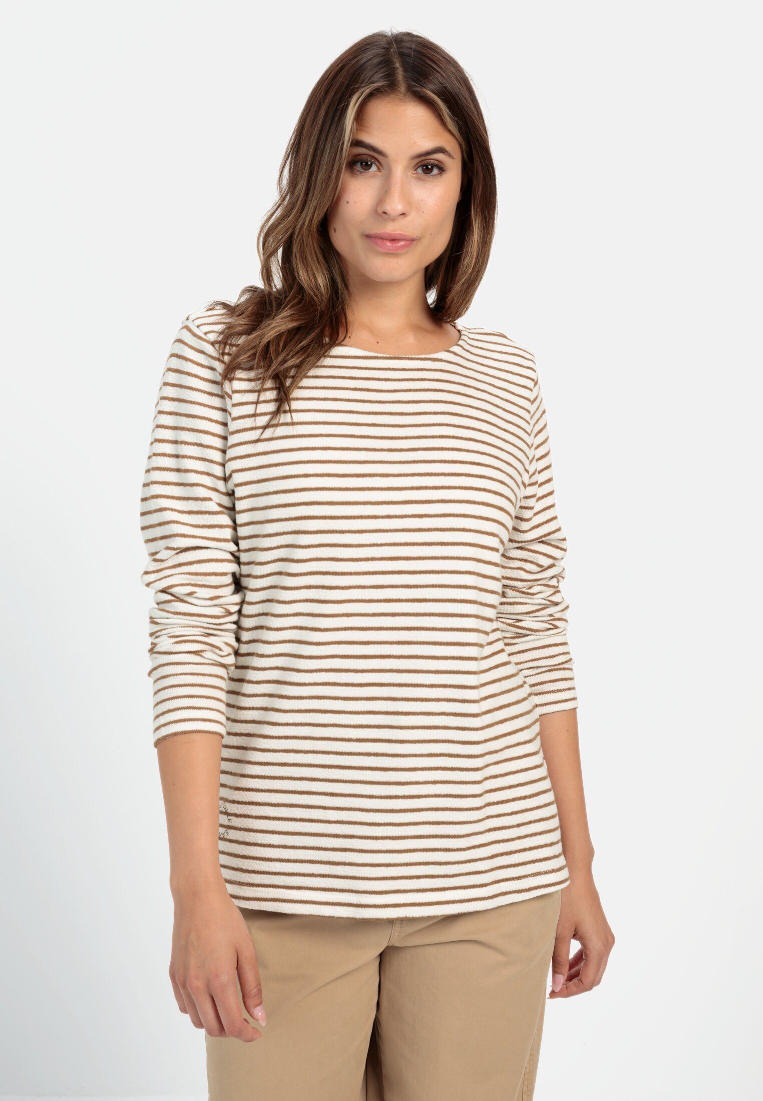 camel active Langarmshirt aus Organic Cotton günstig online kaufen