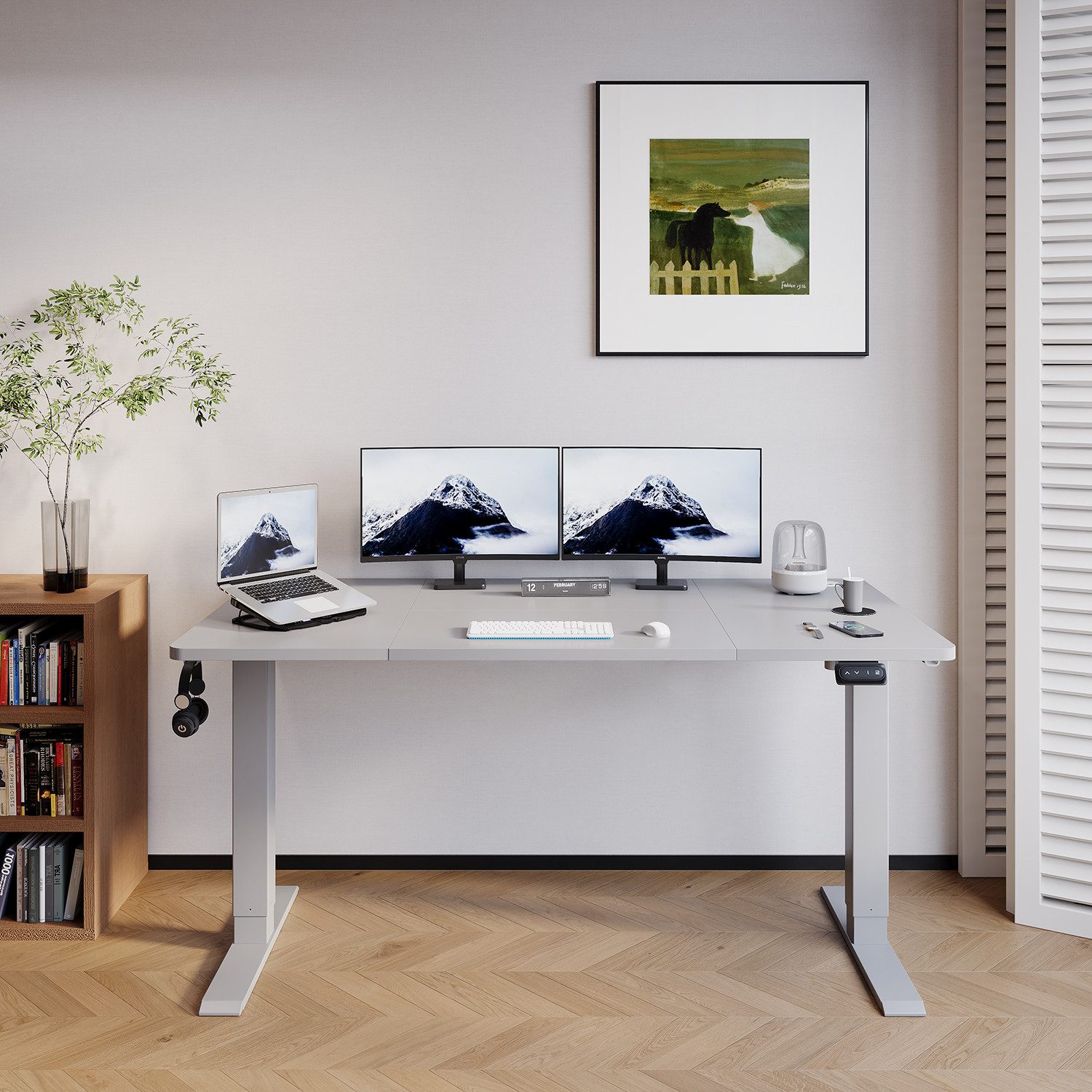 HOMALL Schreibtisch Höhenverstellbar elektrischer Memory-Funktion 100/120/1 günstig online kaufen