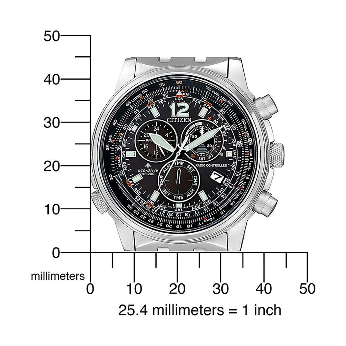 Citizen Funkchronograph CB5860-86E, Armbanduhr, Herrenuhr, Solar, Stoppfunk günstig online kaufen