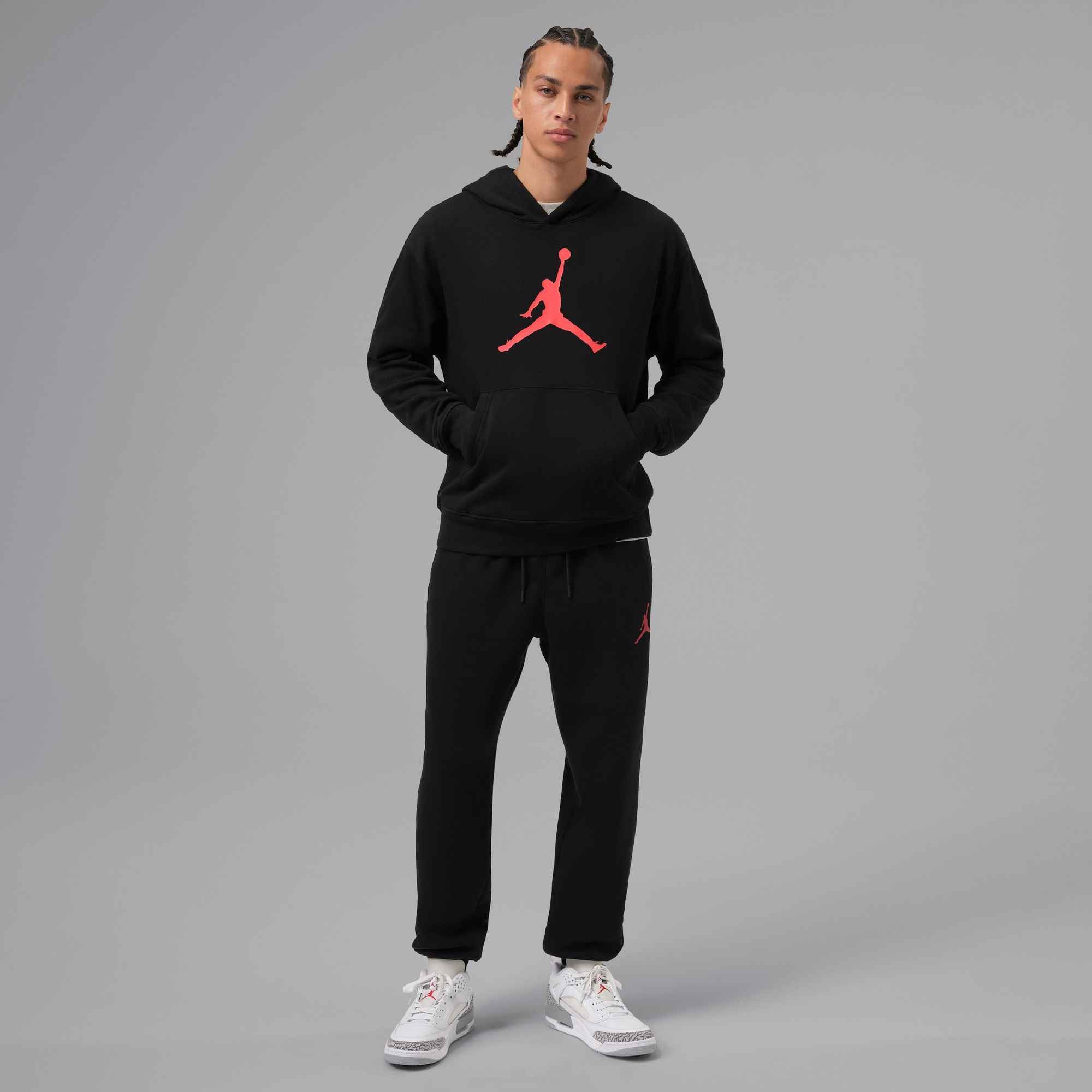 Jordan Trainingshose M J JUMPMAN FLC PANT 2 aus leichtem Fleece, mit weicher Innenseite, atmungsaktiv