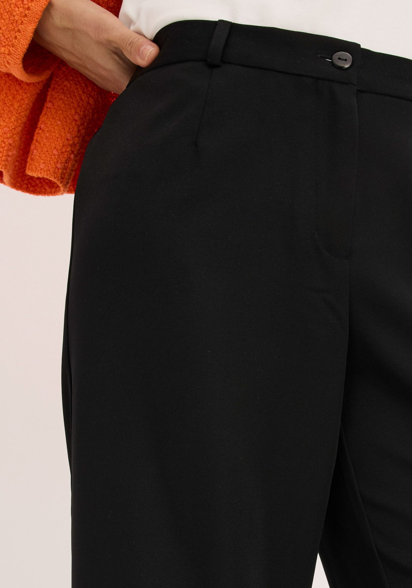 bonprix Marlene-Hose mit weitem Bein, Bügelfalte und bequemem Bund