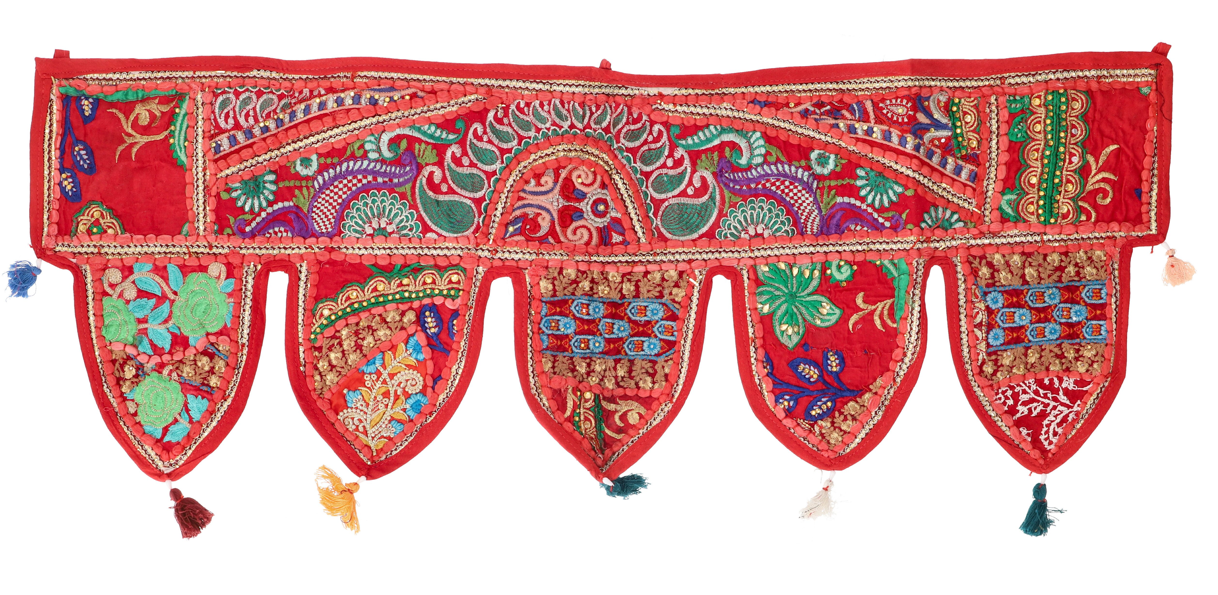 Guru-Shop Wandteppich Orientalischer Wandbehang, indischer Türbehang,.., Höhe: 30 mm