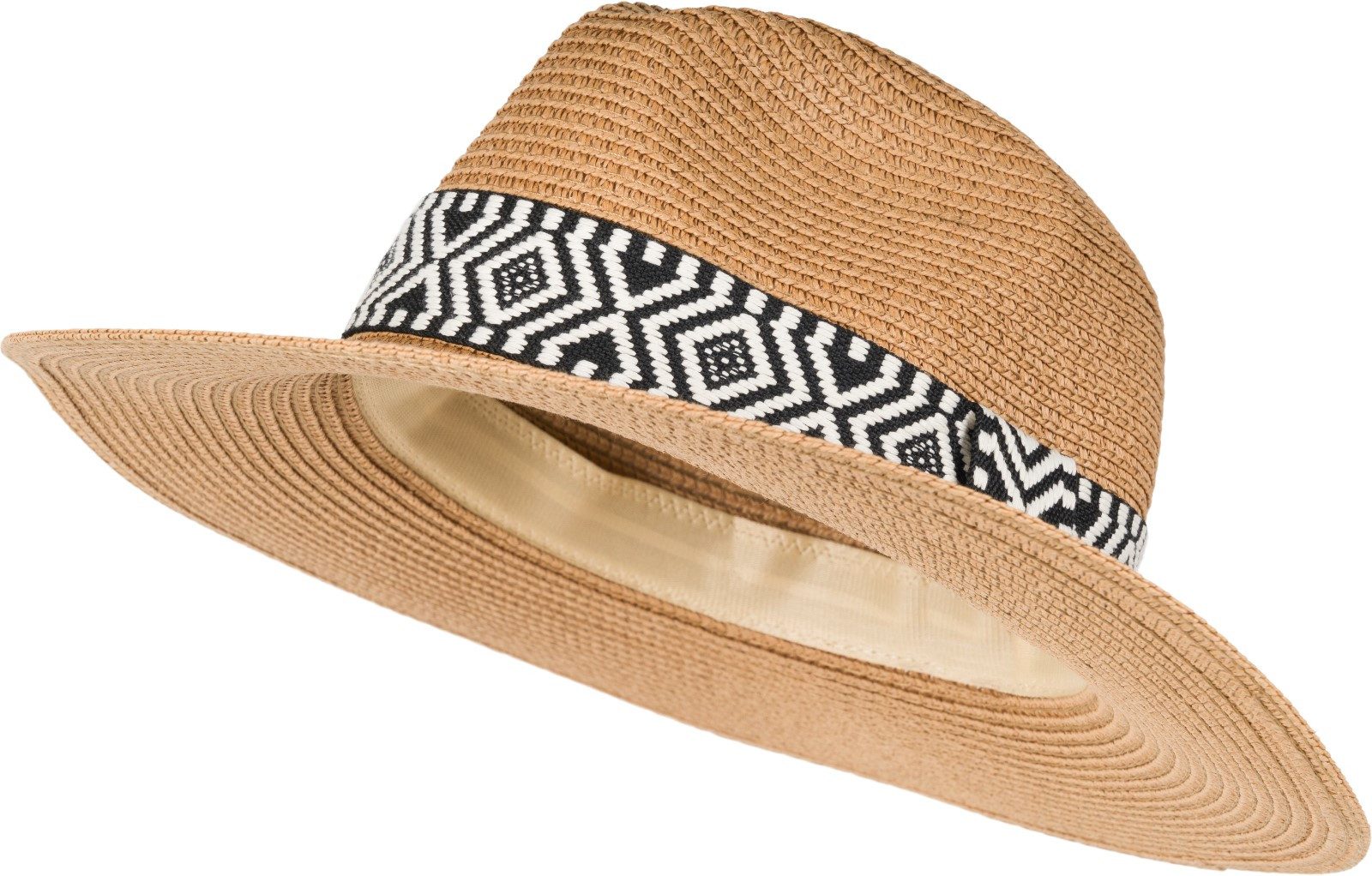 styleBREAKER Sonnenhut Panama Strohhut Hutband Azteken Muster (1-St)