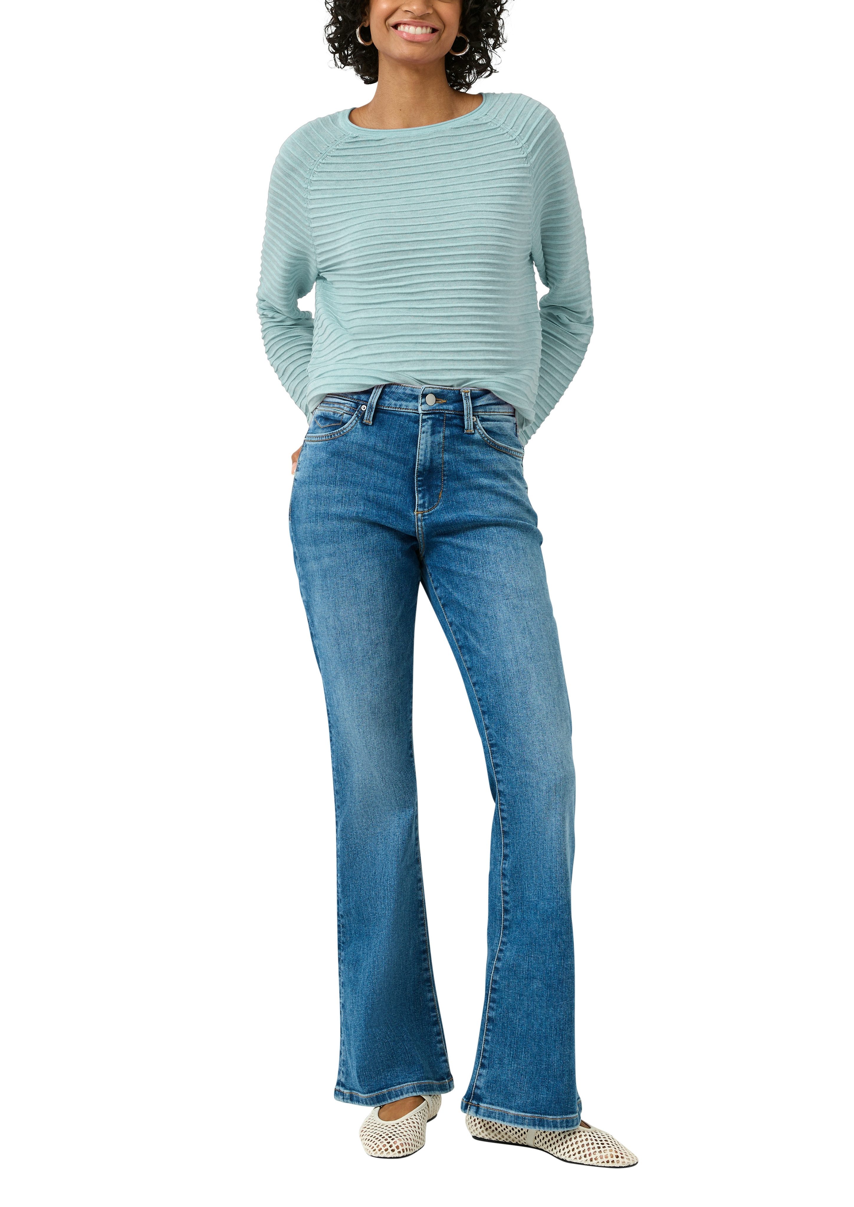 QS Strickpullover mit Strukturmuster günstig online kaufen