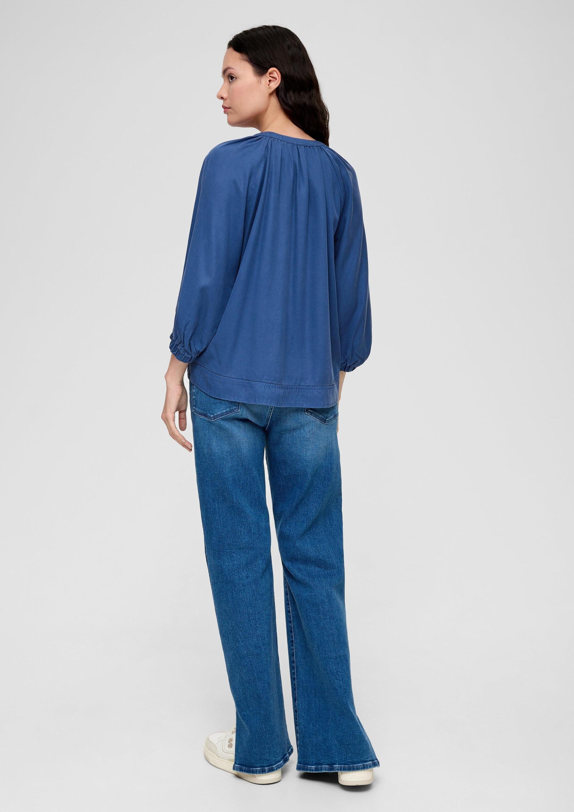 s.Oliver Kurzarmbluse Bluse Bluse aus Lyocell