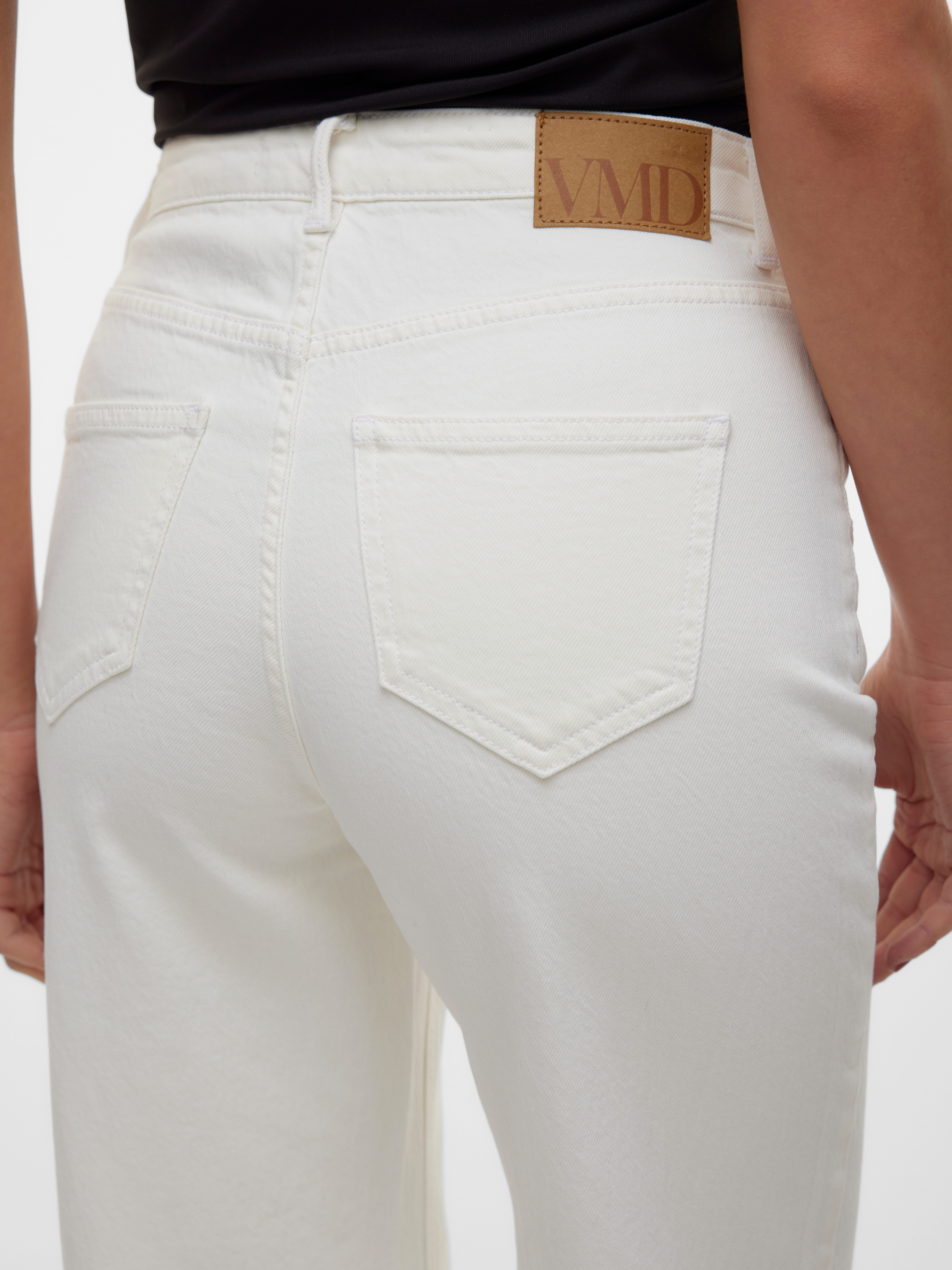 Vero Moda High-waist-Jeans VMTESSA HR WIDE JEANS COLOR GA NOOS mit Eingrifftaschen