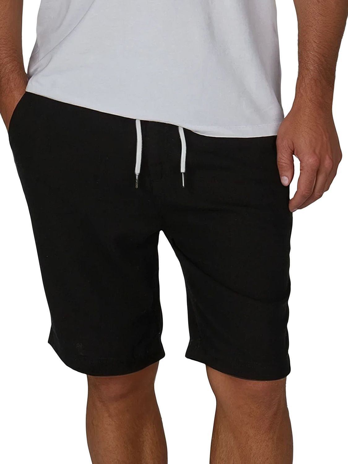 riverso Chinoshorts Herren Freizeitshorts RIVOliver Regular Fit Leinenshort mit Zugbandverschluss