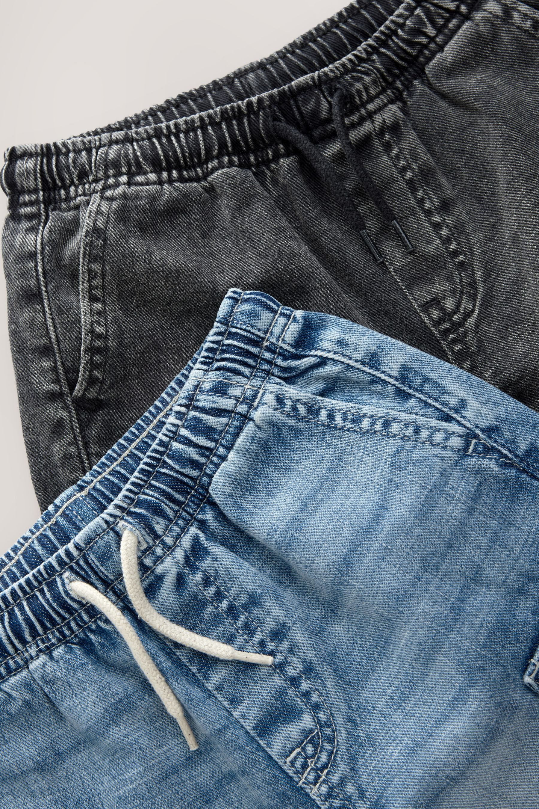 Next Cargoshorts Cargo-Denimshorts aus 100 % Baumwolle, 2er-Pack (2-tlg)