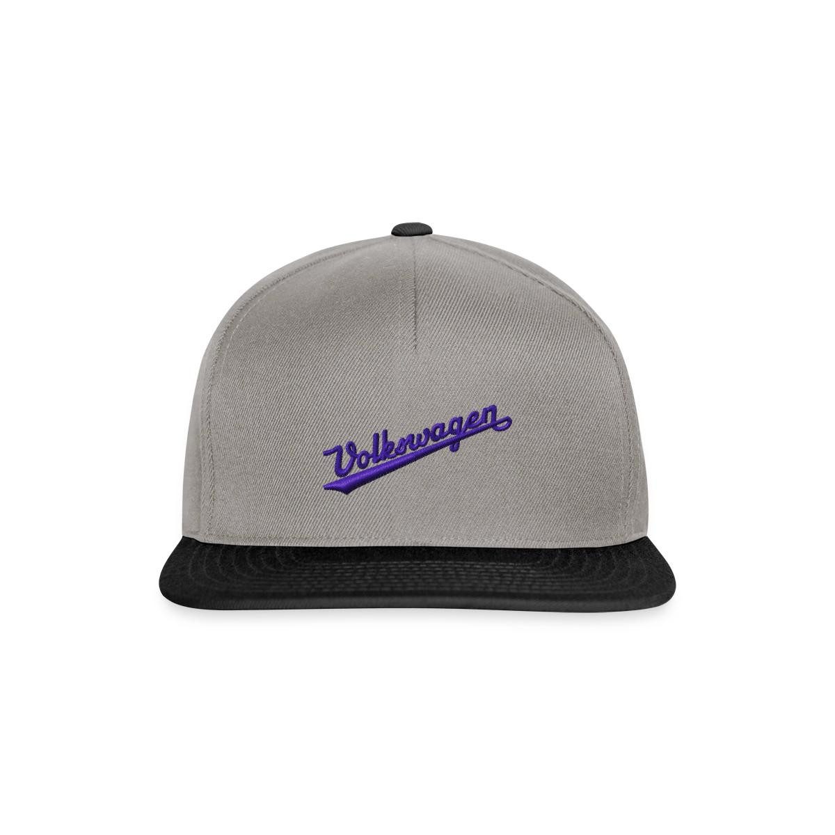 Spreadshirt Snapback Cap Volkswagen VW Logoschriftzug Retro Stick Snapback Cap (1-St)
