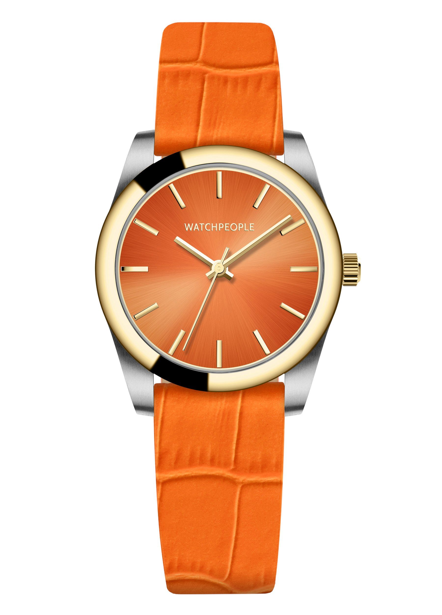Watchpeople Quarzuhr BS Audrey WP BSL015-02, flach, schlicht, bunt
