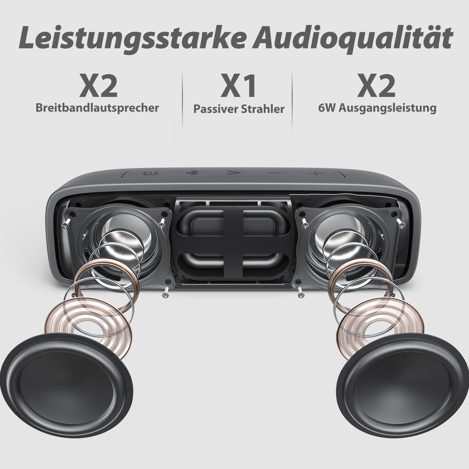 W lautem Musikbox XSound Surf A2DP Kabellose Bluetooth-Lautsprecher 5.0, langlebig) Bass Tribit Bluetooth IPX7 Stereo-Kopplung 10.0 mit Bluetooth, – (Bluetooth, Wasserdicht, kabellose 12 W,