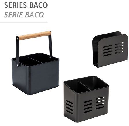WENKO Organizer Modell Baco, robuster Tragekorb, ideal zur Aufbewahrung von Ketchup und Grillsaucen
