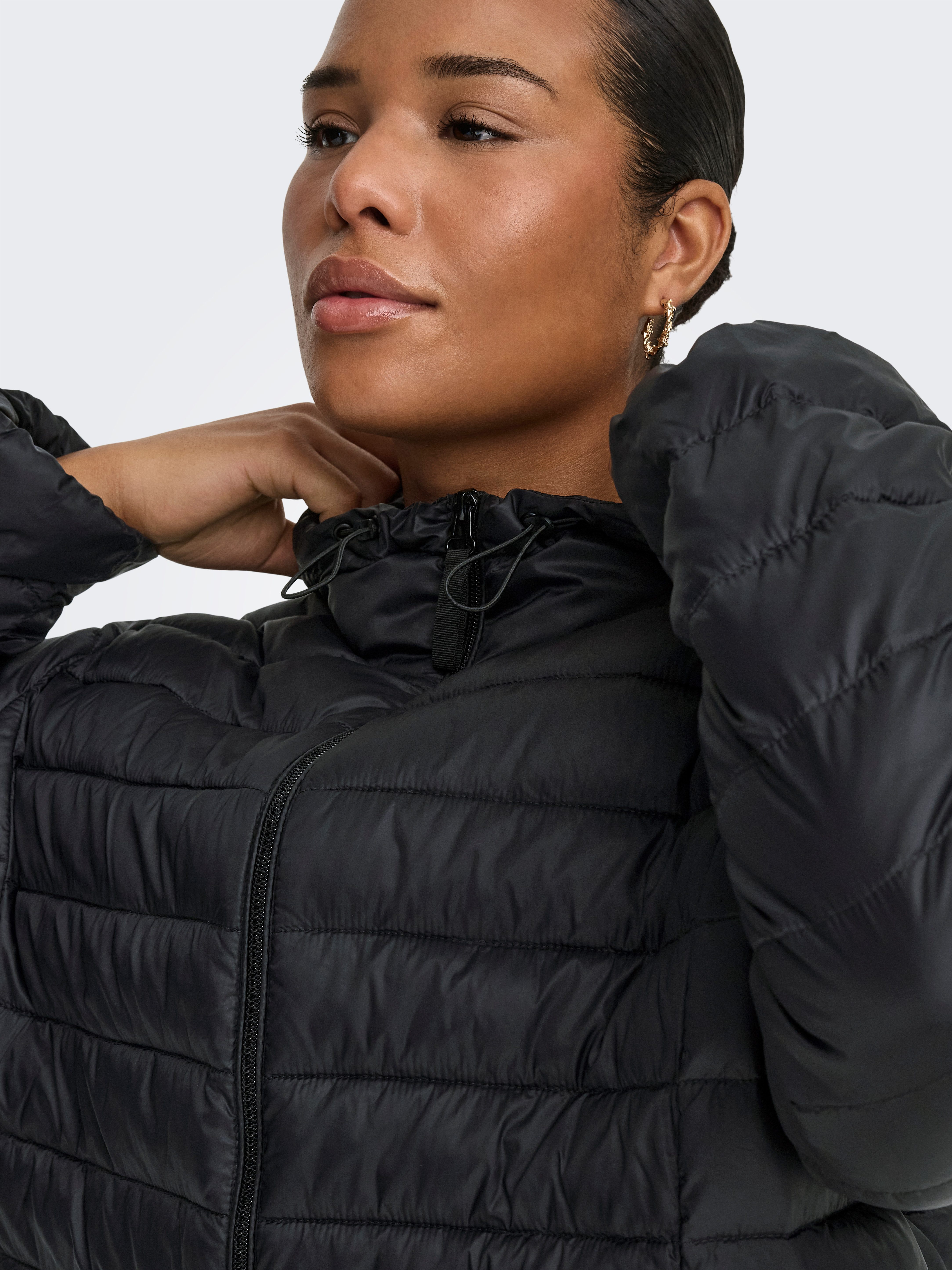 ONLY CARMAKOMA Steppjacke CARTAHIA LW QUILTED HOOD JKT OTW NOOS