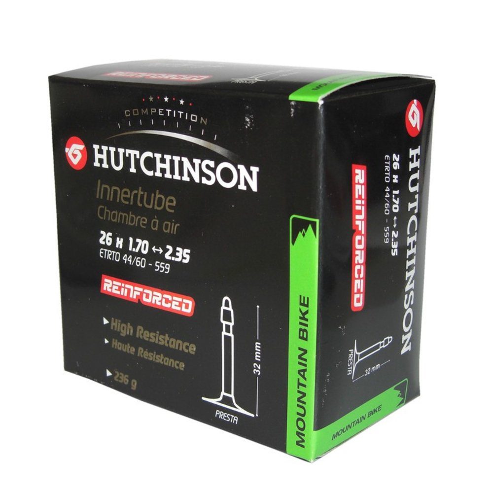Hutchinson Fahrradschlauch 26" Schlauch "Reinforced", 26x1.70-2.35", SV 48 mm