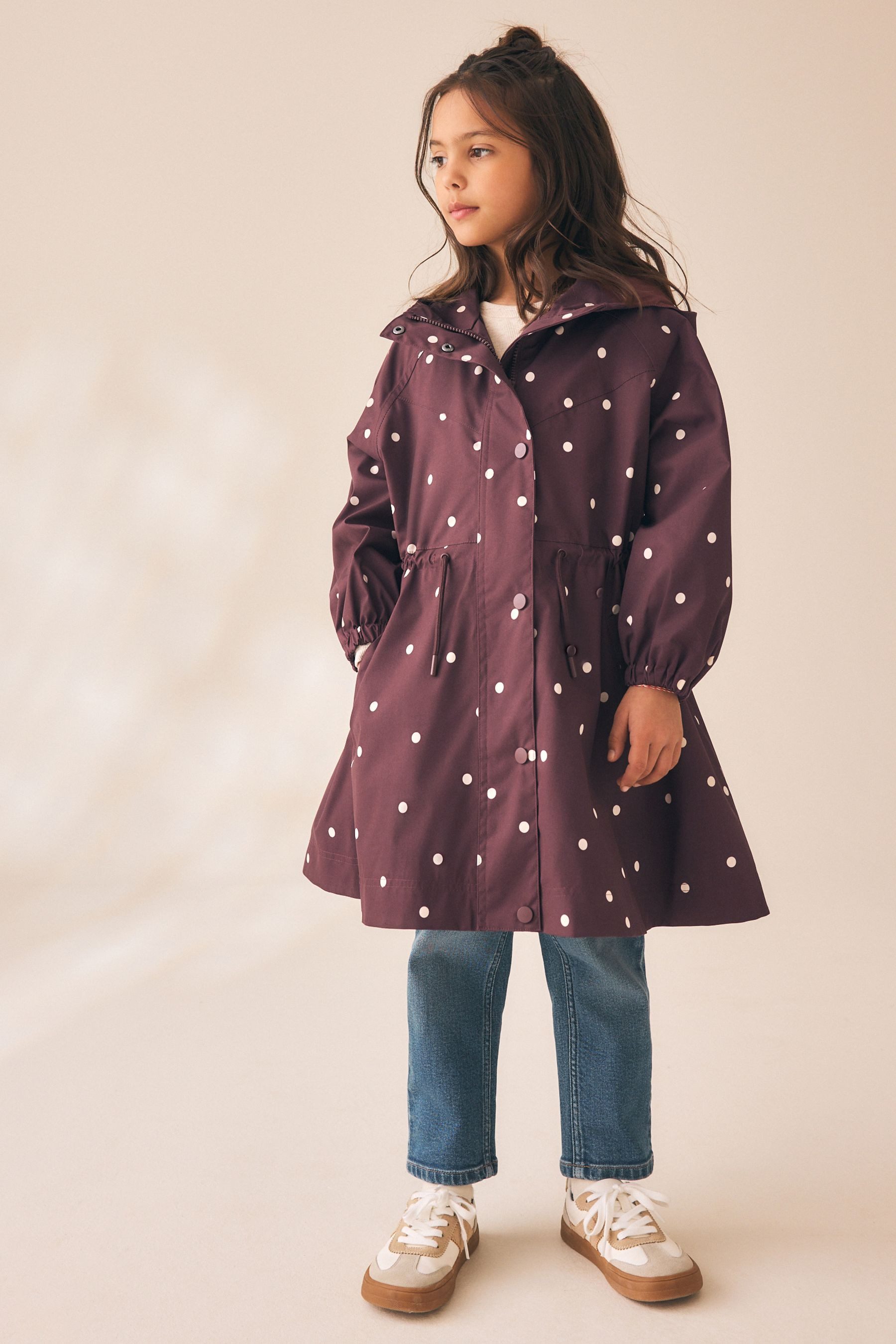 Next Regenjacke Wasserdichte Regenjacke mit Rockdetail (1-St)