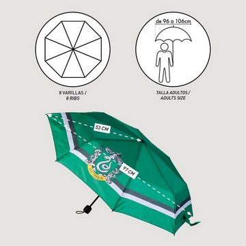 Harry Potter Taschenregenschirm Harry potter Faltbarer Regenschirm Harry Potter Slytherin grün 53 cm