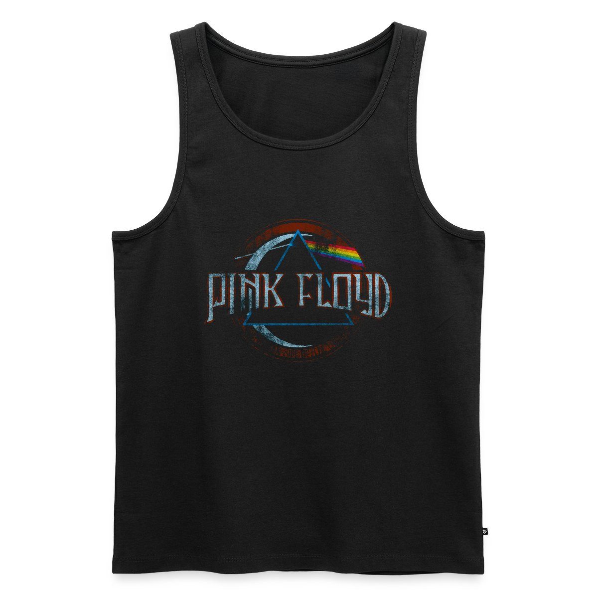Spreadshirt T-Shirt Pink Floyd Prism Logo Männer Premium Tank Top (1-tlg)