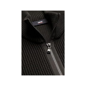Cinque V-Ausschnitt-Pullover uni passform textil (1-tlg)
