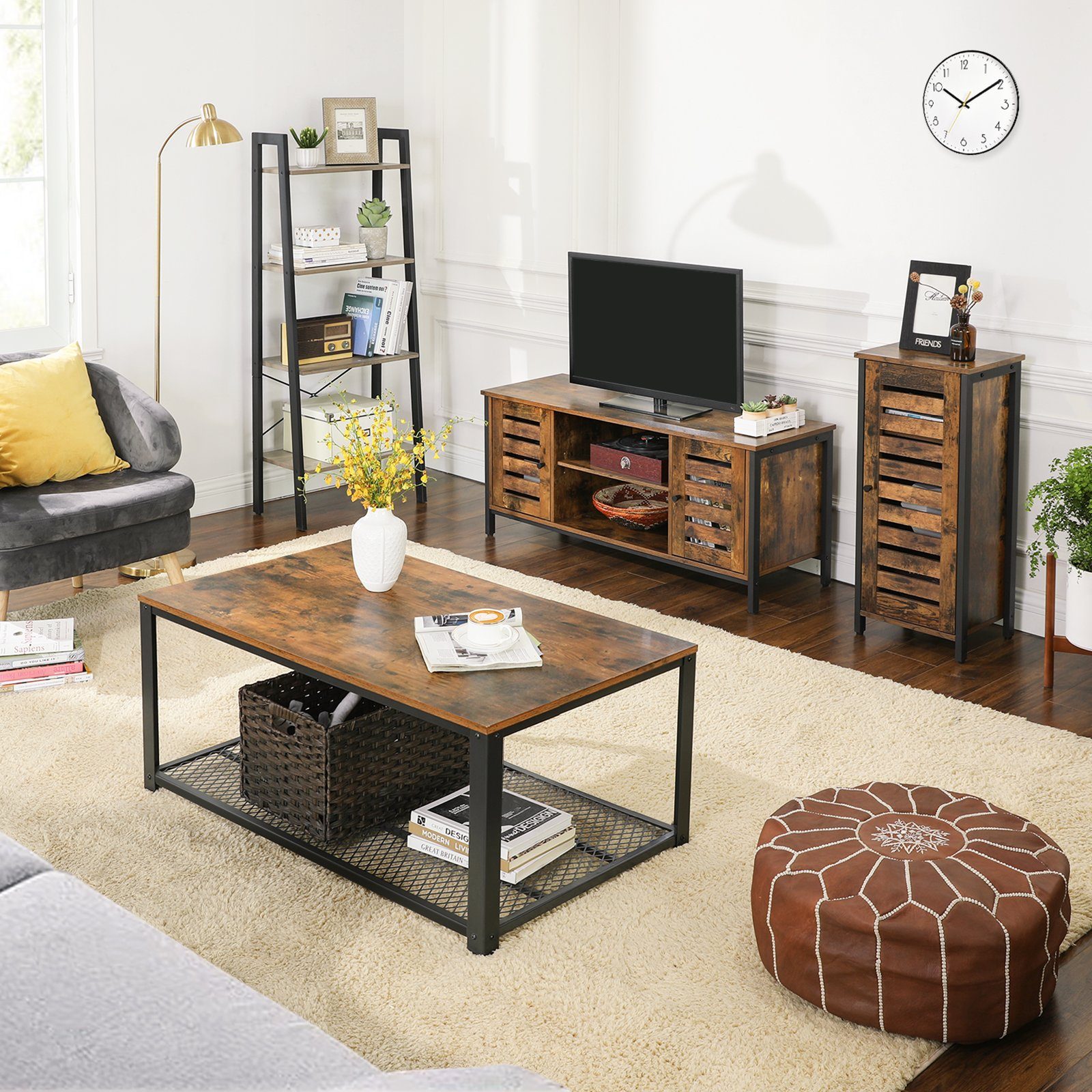 VASAGLE Lowboard TV-Schrank, 2 Schränken und günstig online kaufen