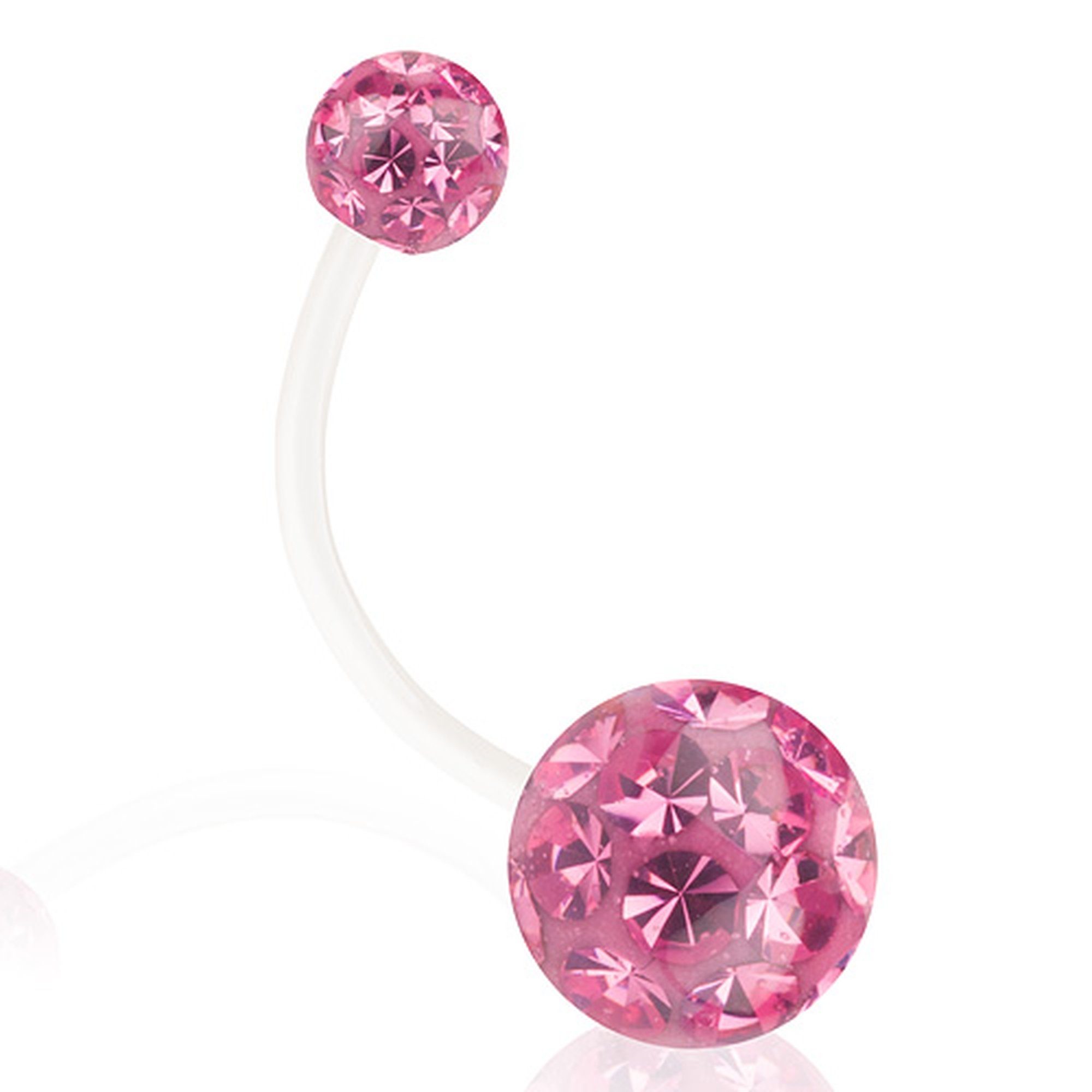 Taffstyle Bauchnabelpiercing Bauchpiercing Ferido Kristall Bioflex Stab Sch günstig online kaufen