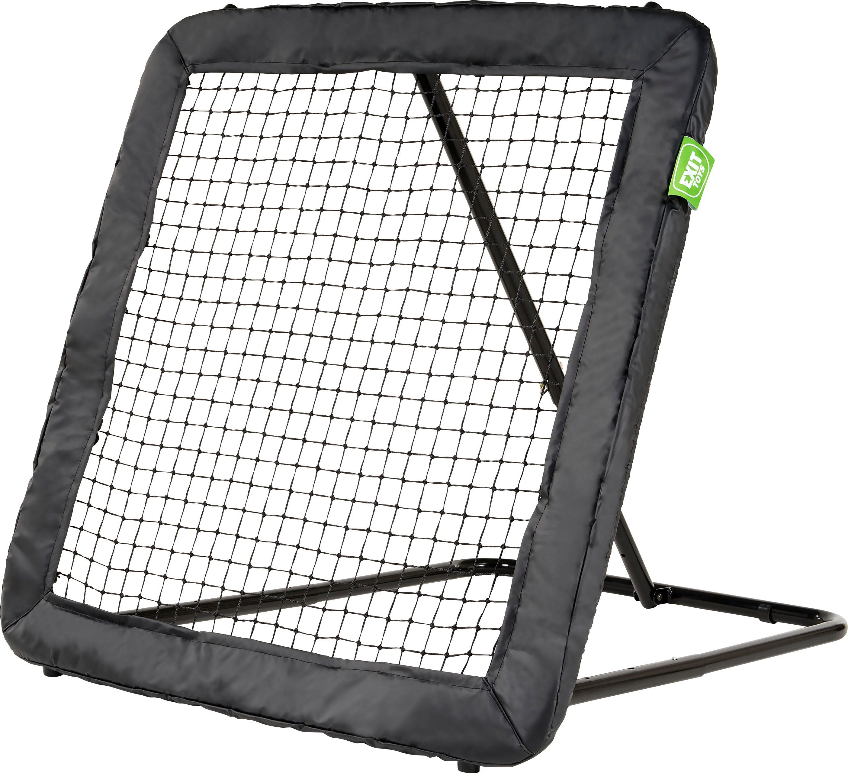 EXIT Rebounder Kickback L (1 St), BxH: 124x124 cm, inkl. 2 Erdanker, ab 3  Jahren, Verstellbar in 10 unterschiedliche Neigungen zwischen 35° und 90°