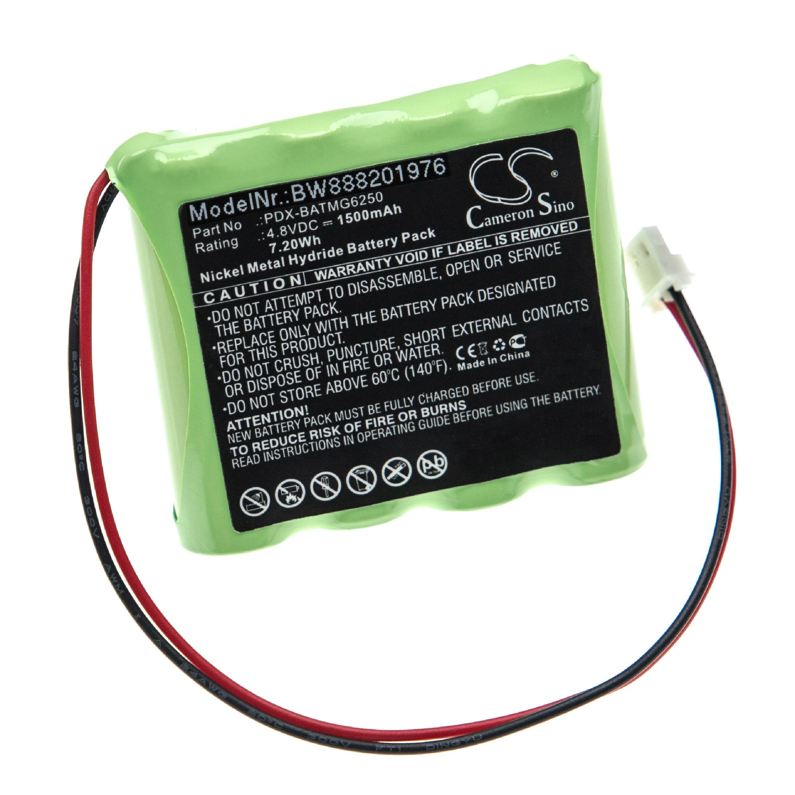 vhbw Ersatz für Paradox PDX-BATMG6250 für Akku NiMH 1500 mAh (4,8 V)