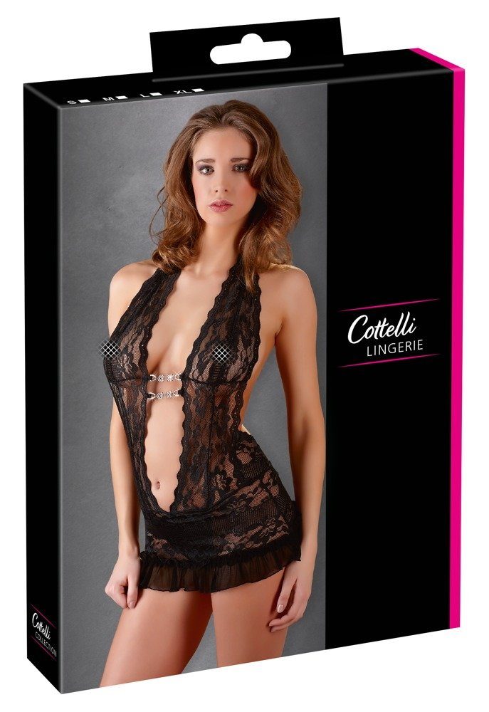 Netzkleid Cottelli LINGERIE - Kleid schwarz - (L,M,S,XL)