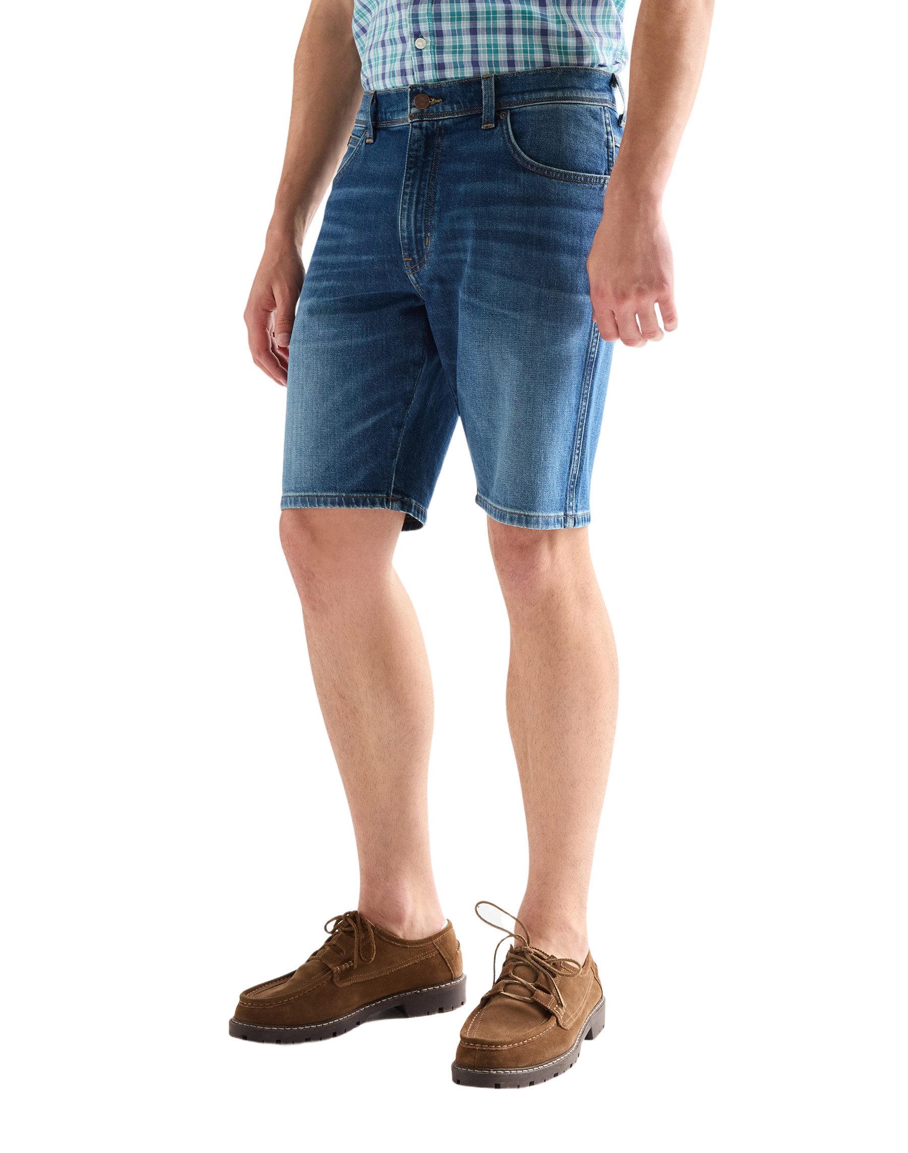 Wrangler 5-Pocket-Jeans WRANGLER TEXAS SHORTS stormforge blue 112377789 - TOUGHLITE