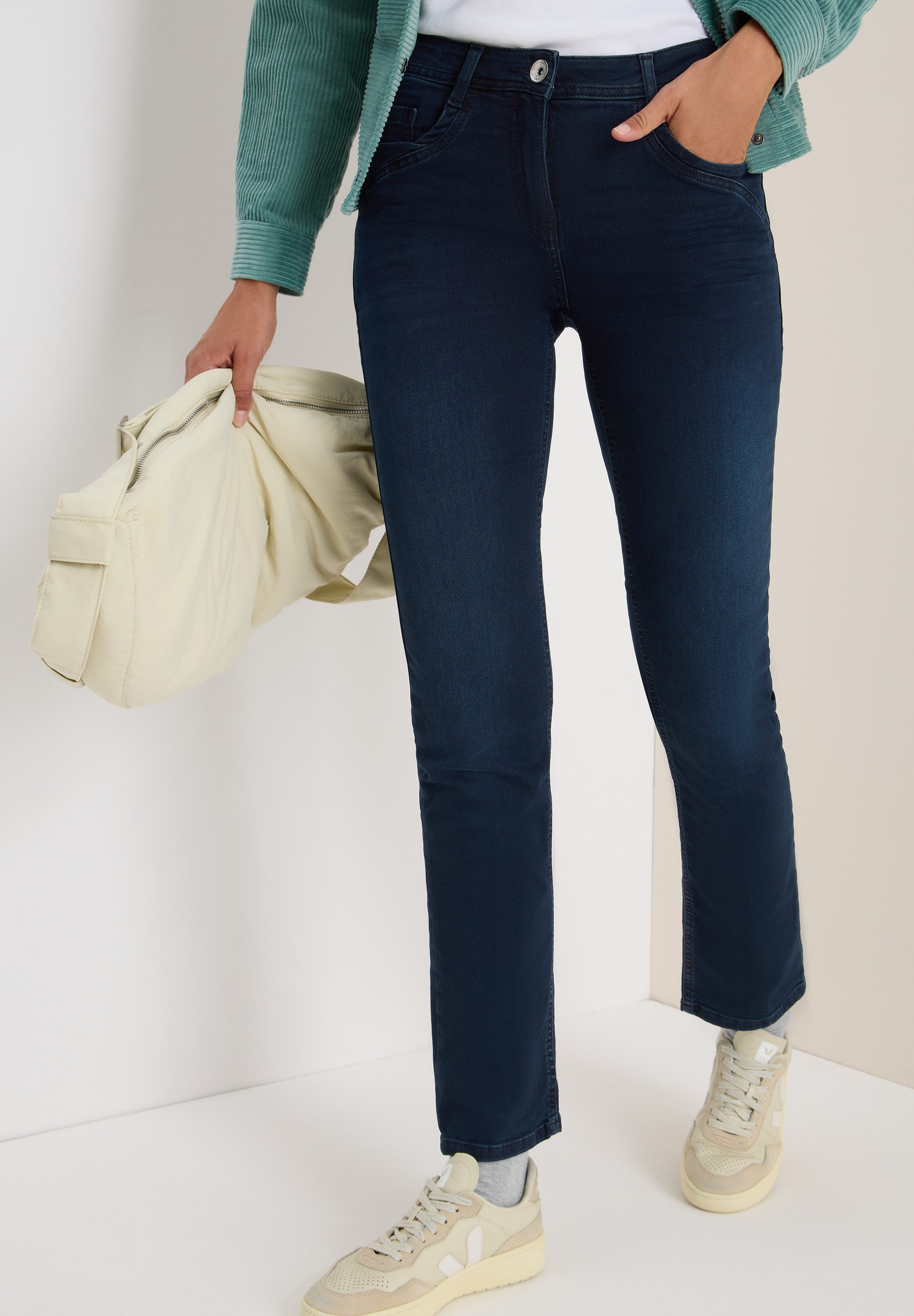 CECIL Slim-fit-Jeans High Waist