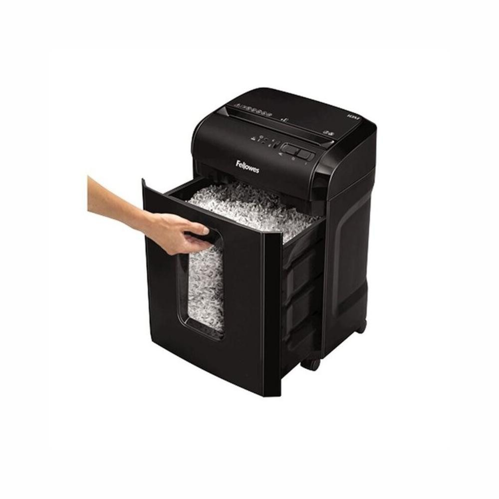 Aktenvernichter Fellowes Mikroschnitt-Aktenvernichter Powershred 10M 2 x 12 mm Schwarz