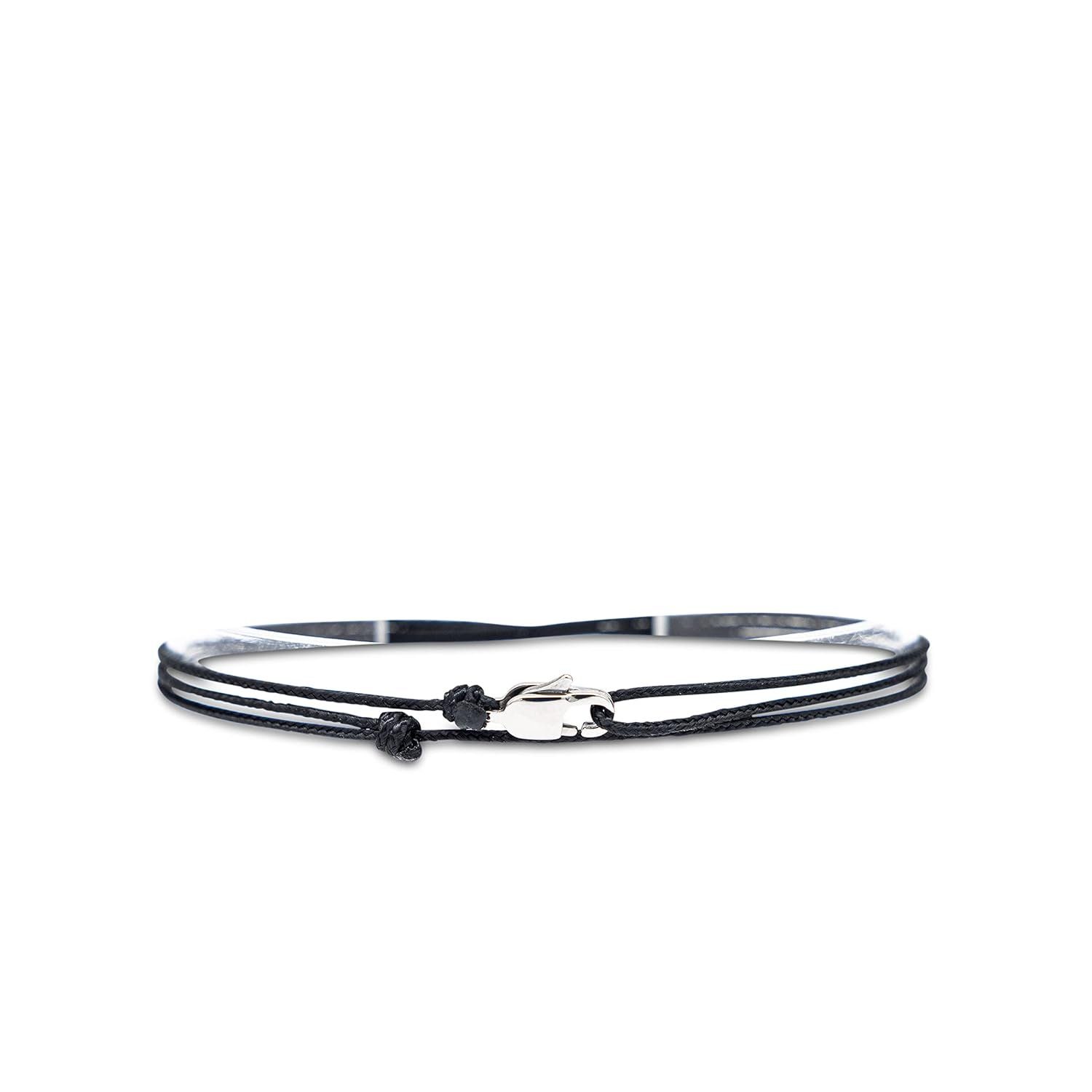 Made by Nami Wickelarmband Minimalistisches Armband mit Karabinerhaken Herren Armband Damen, Maritimes Armband Wasserfest & Verstellbar