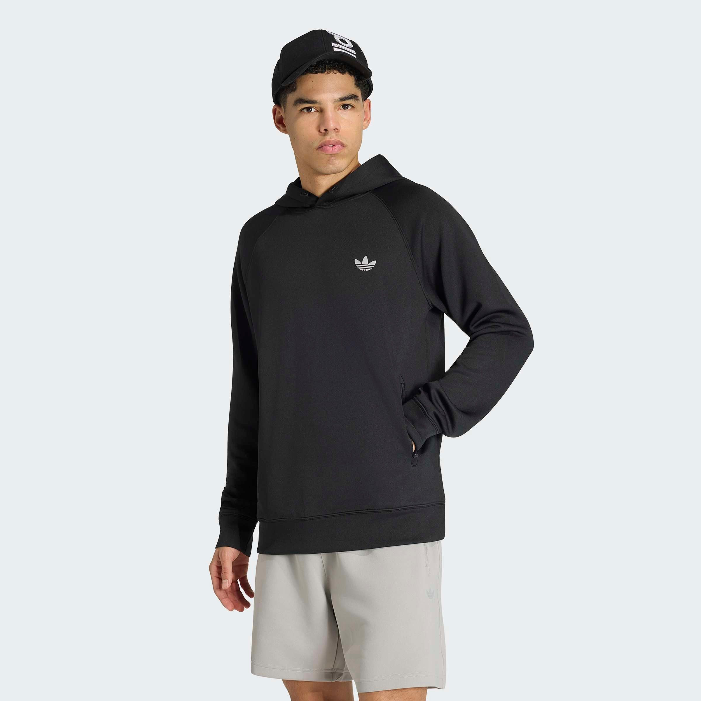 adidas Originals Kapuzensweatshirt TREFOIL ESSENTIALS SPACER HOODIE mit Kapuze, ohne Verschluss, in normaler Länge