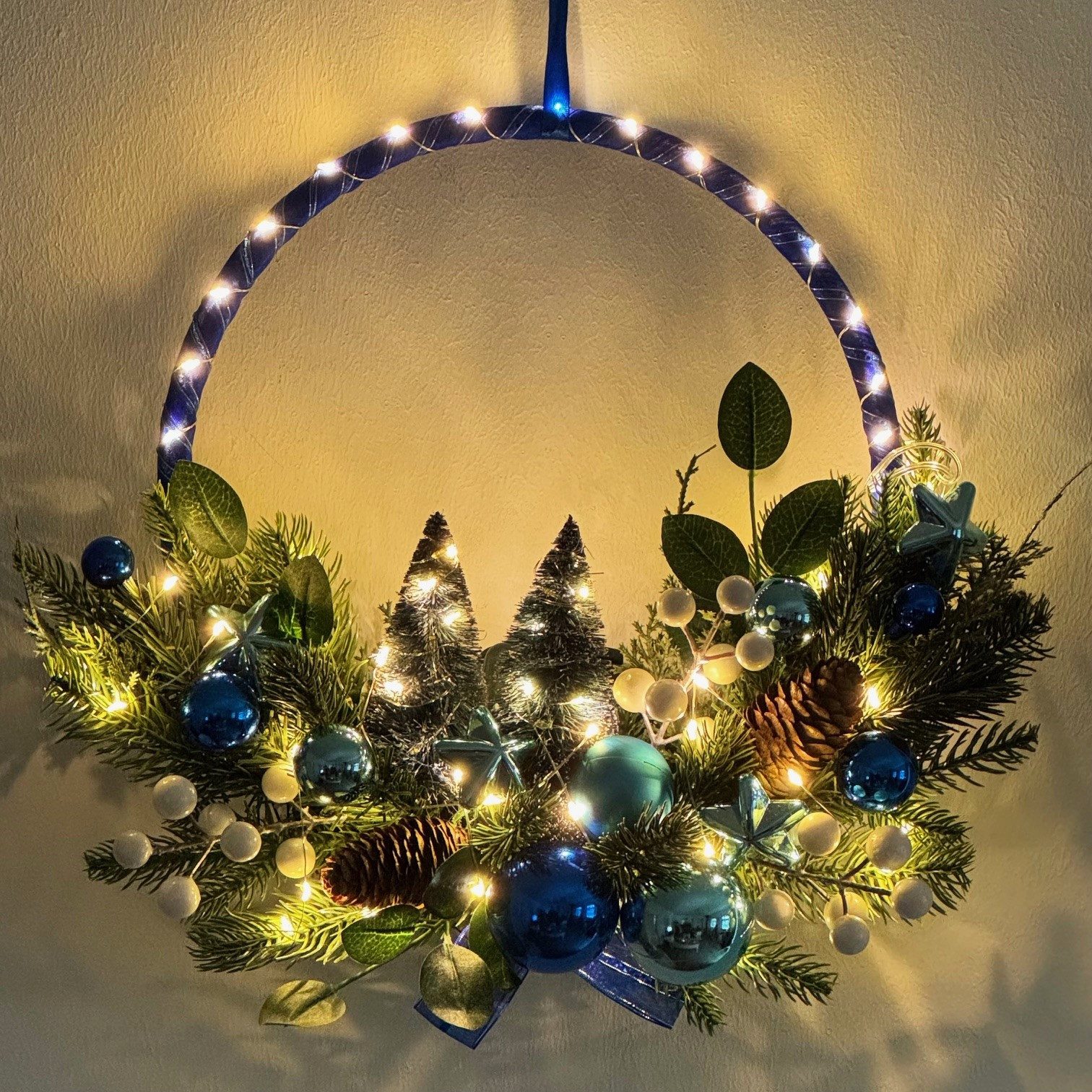 Online-Fuchs Dekokranz Türkranz Weihnachtskranz mit LED günstig online kaufen