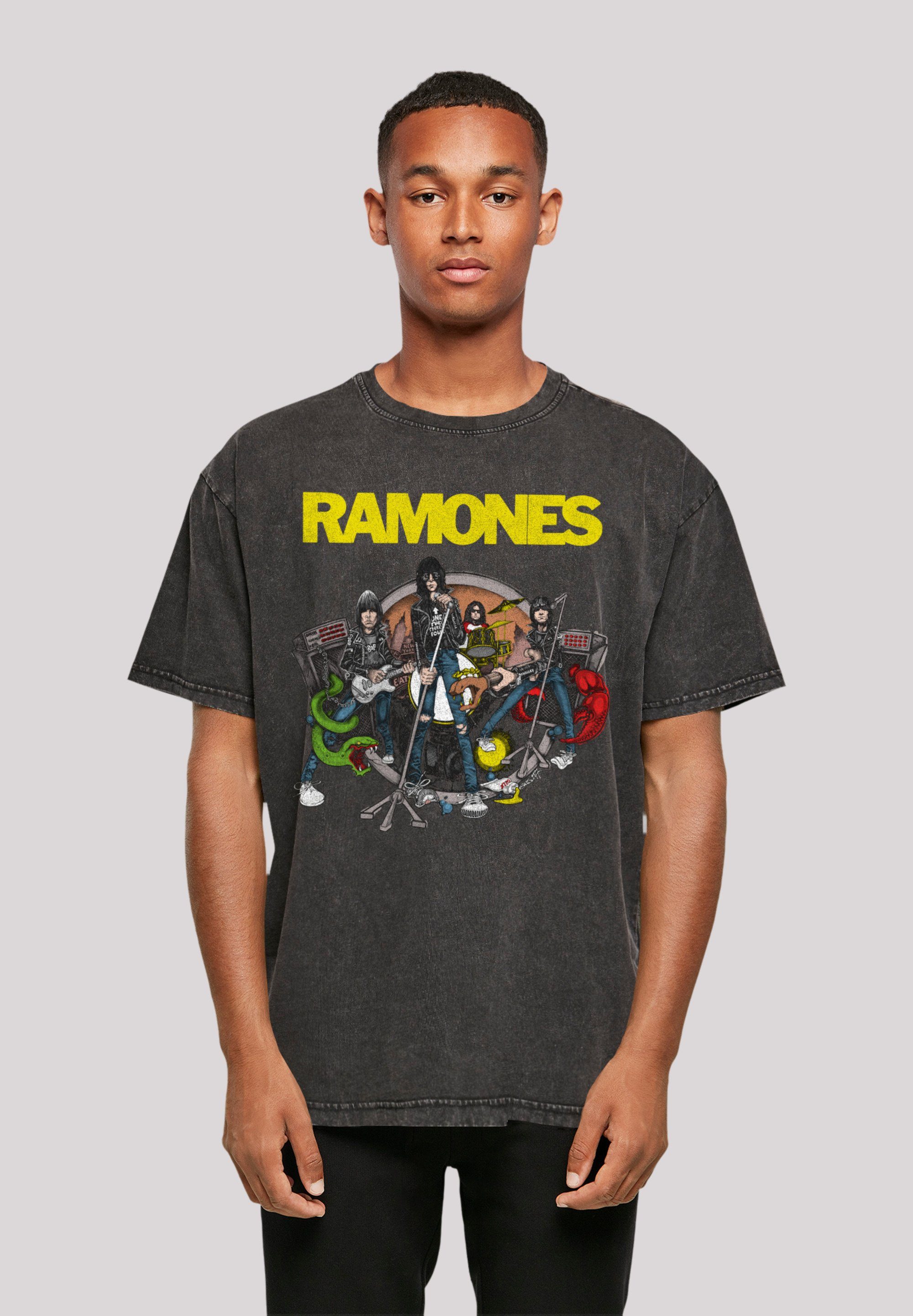 Road Band To Band, Musik Ruin Rock-Musik Premium Ramones schwarz Qualität, T-Shirt F4NT4STIC Rock
