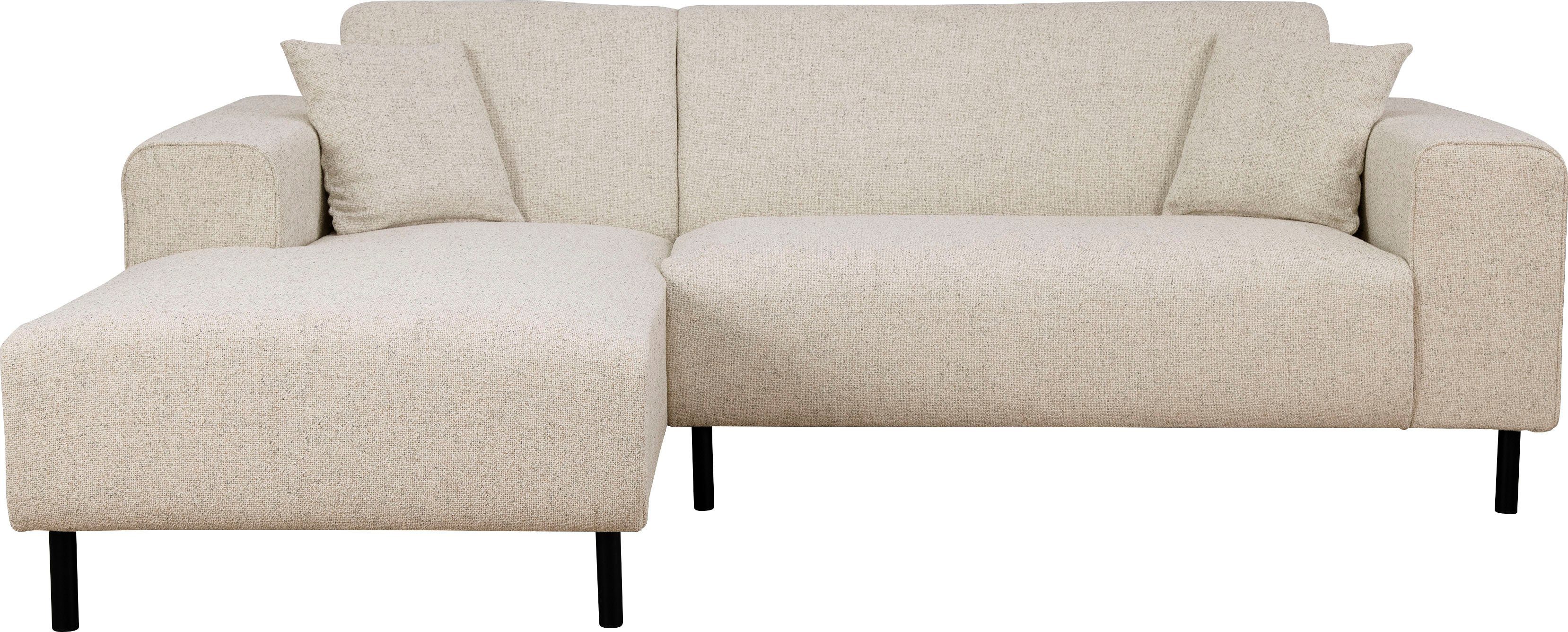 OTTO home Ecksofa ARROS L-Form mit Wellenunterfederung, Maße B/T/H: 235/163/81 cm, incl. Zierkissen, mit Recamiere rechts/links bestellbar, auch in Cord – Bild 2 von 5