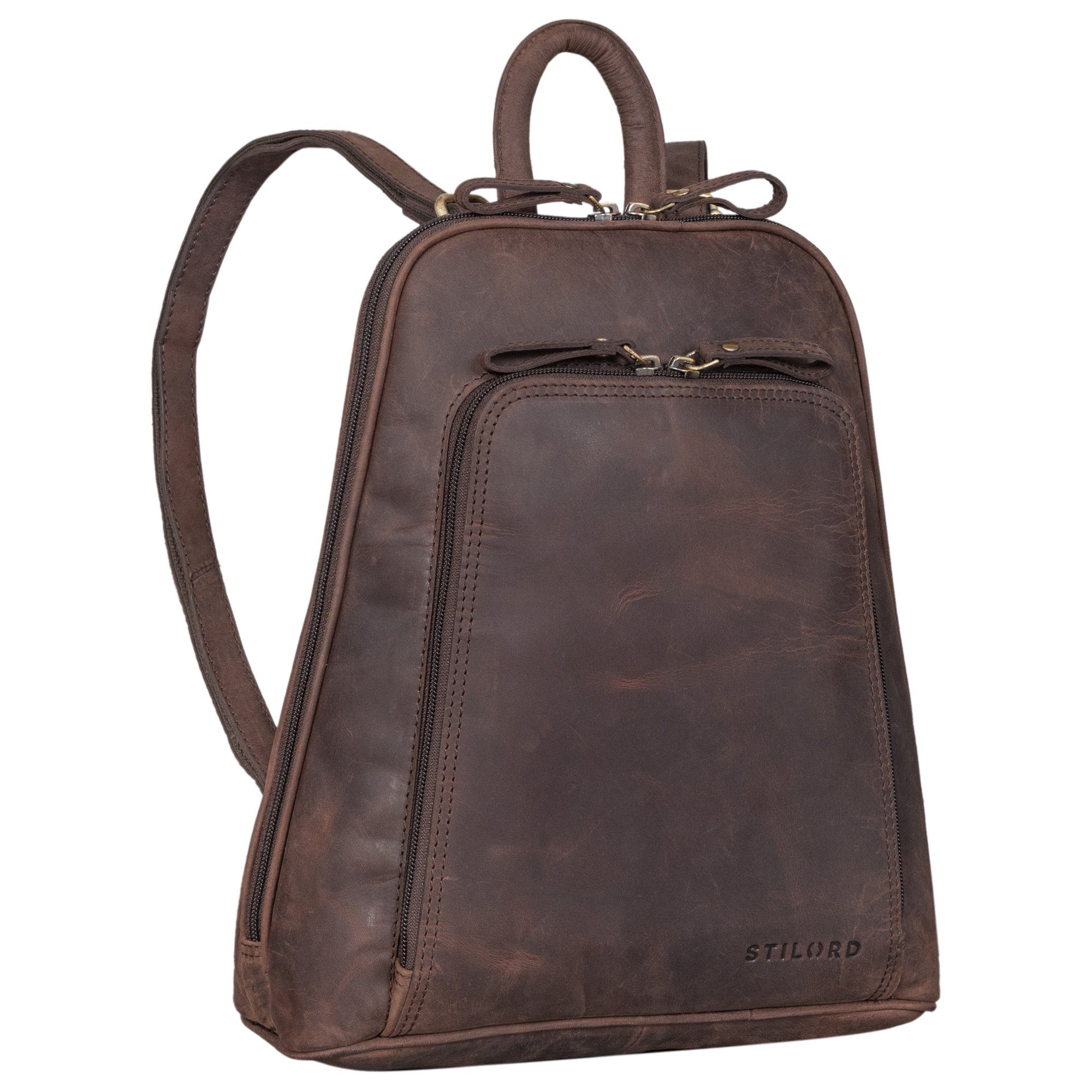 Cityrucksack "Martha" Lederrucksack Frauen Vintage