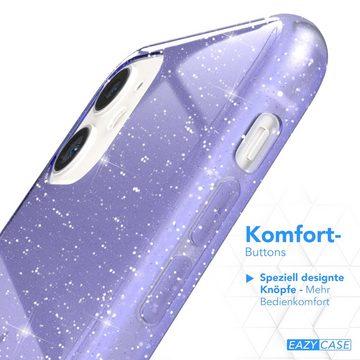 EAZY CASE Handyhülle Glitter Case für Apple iPhone 11 6,1 Zoll