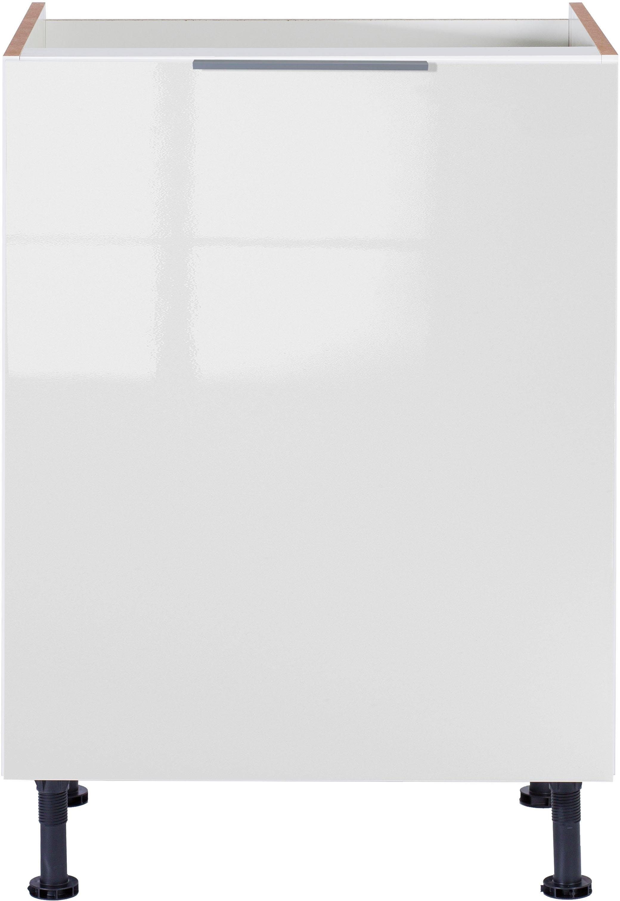 OPTIFIT Spülenschrank Tara, Breite 60 Glanz cm weiß weiß 