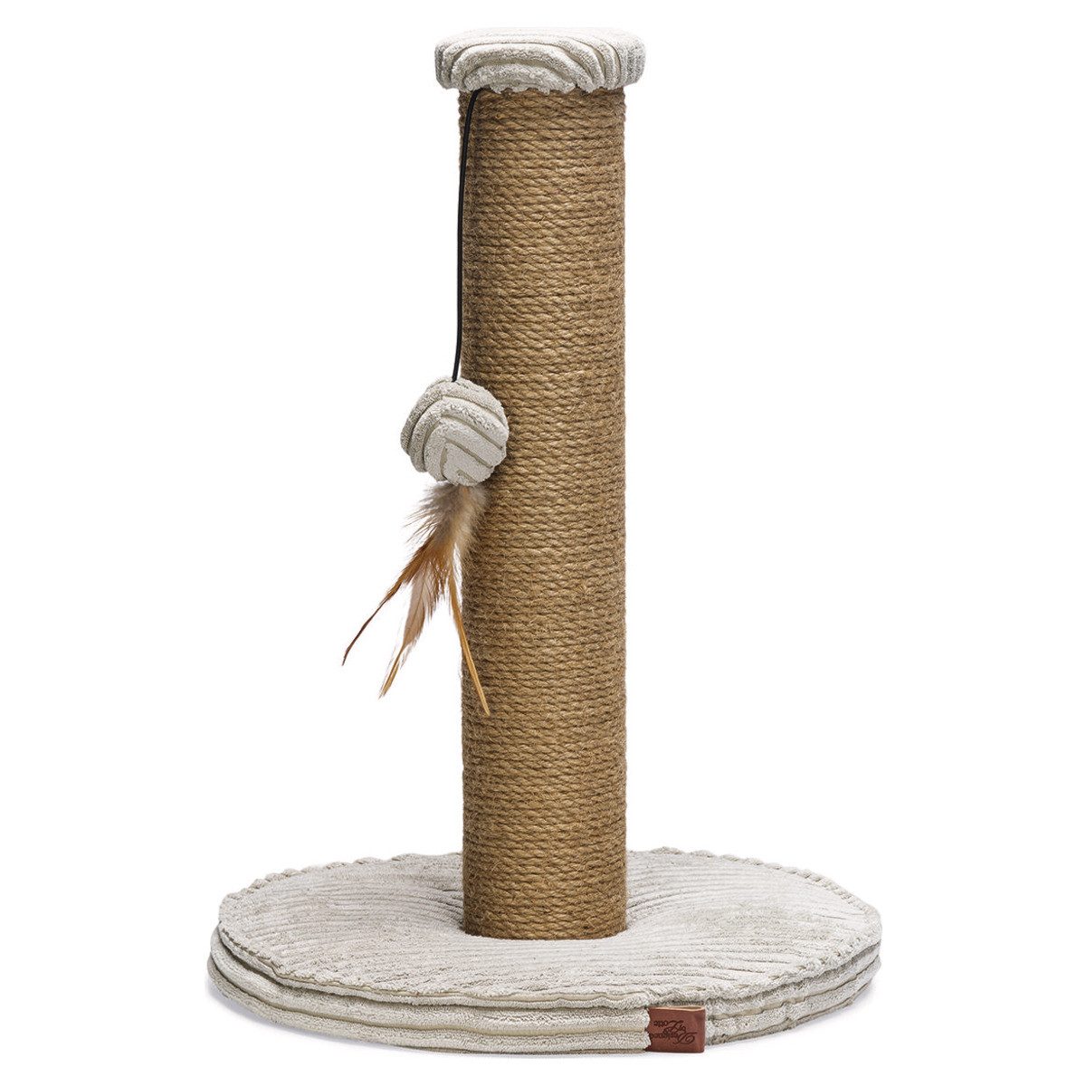 Designed By Lotte Kratzsäule Kratzsäule Ribbed hellgrau