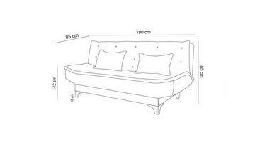 Skye Decor Sofa UNQ1343-3-Sitz-Sofa-Bett