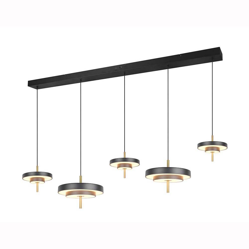 TRIO Leuchten LED-Hängeleuchte, LED-Leuchtmittel fest verbaut, Farbwechsel, Neutralweiß, Warmweiß, Hängelampe Pendelleuchte Esszimmerlampe LED Höhenverstellbar